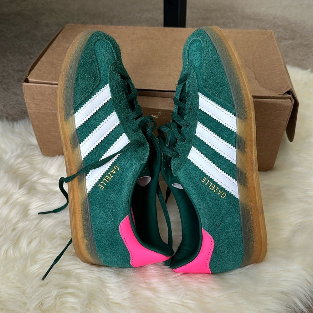 Adidas Gazelle Verde con Rosado (37 EUR)