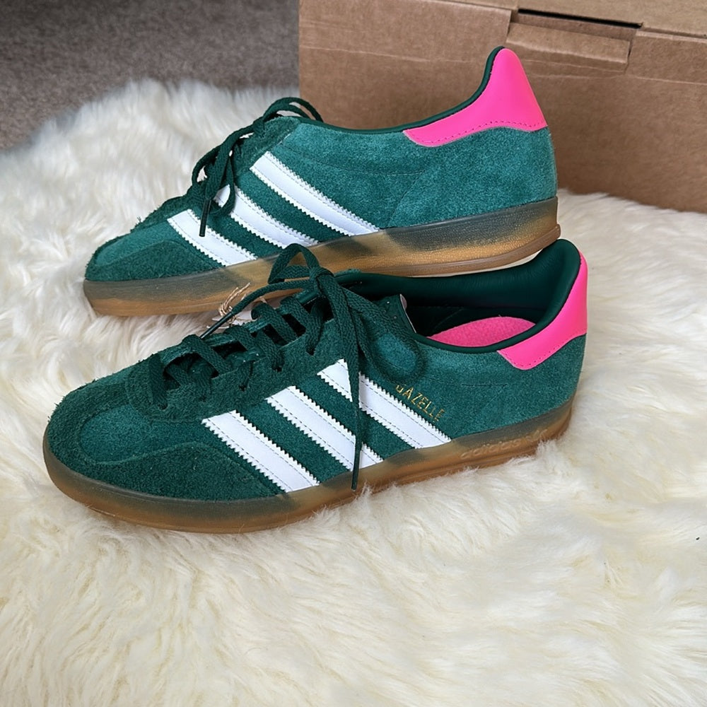 Adidas Gazelle Verde con Rosado (37 EUR)